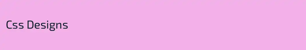 Css Designs
